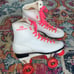 Vintage Roller Derby Skates Size 8 White Hot Pink Roller Skates