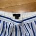 J. Crew Women Tiered Midi Skirt Size Medium M Blue Stripes AO838 Nautical Lined