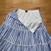 J. Crew Women Tiered Midi Skirt Size Medium M Blue Stripes AO838 Nautical Lined