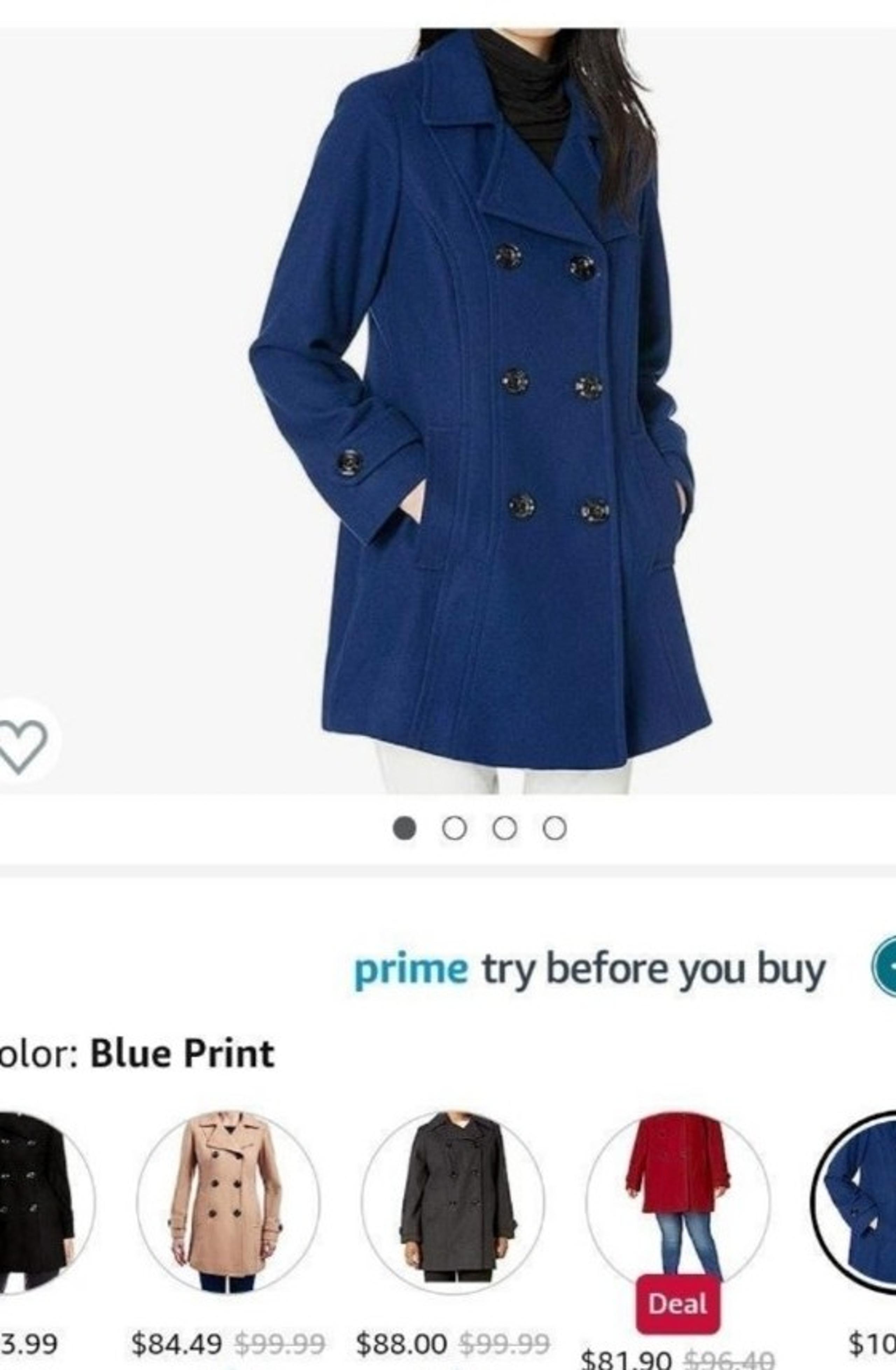Womens xl double breasted pea coat Anne klein