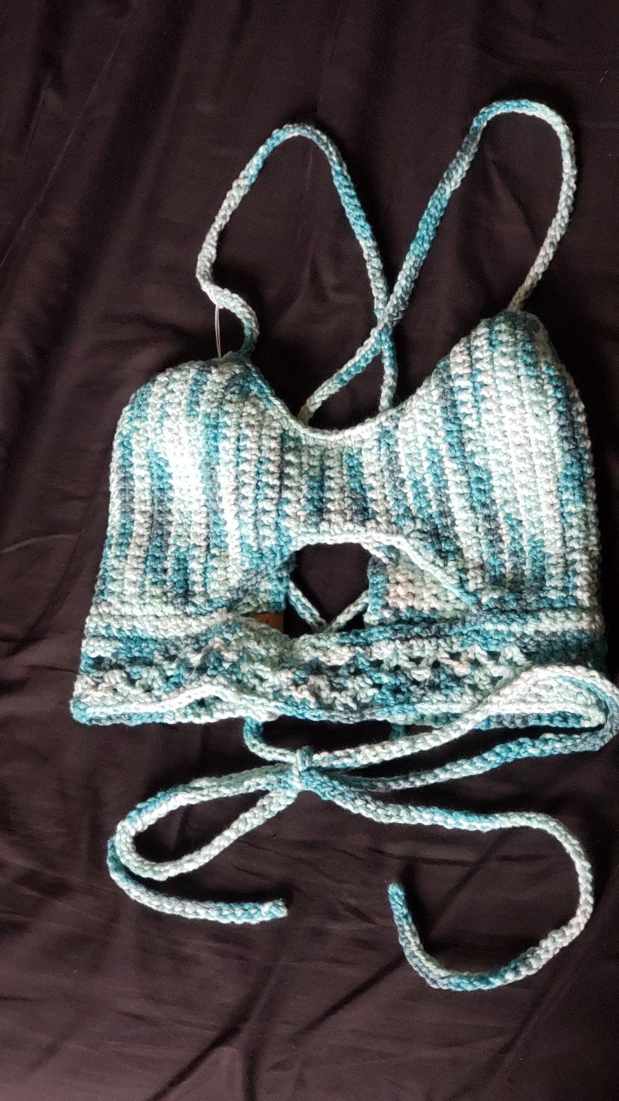 MEDIUM Crochet Sneak a Peek Bralette Crop Top