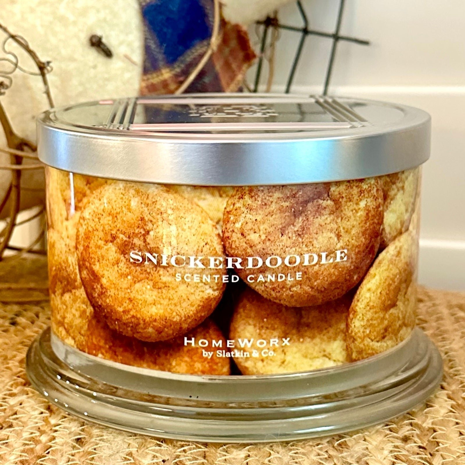 Homeworx SNICKERDOODLE by Harry Slatkin & Co - 4 Wick Luxury Candle NEW! VHTF!!