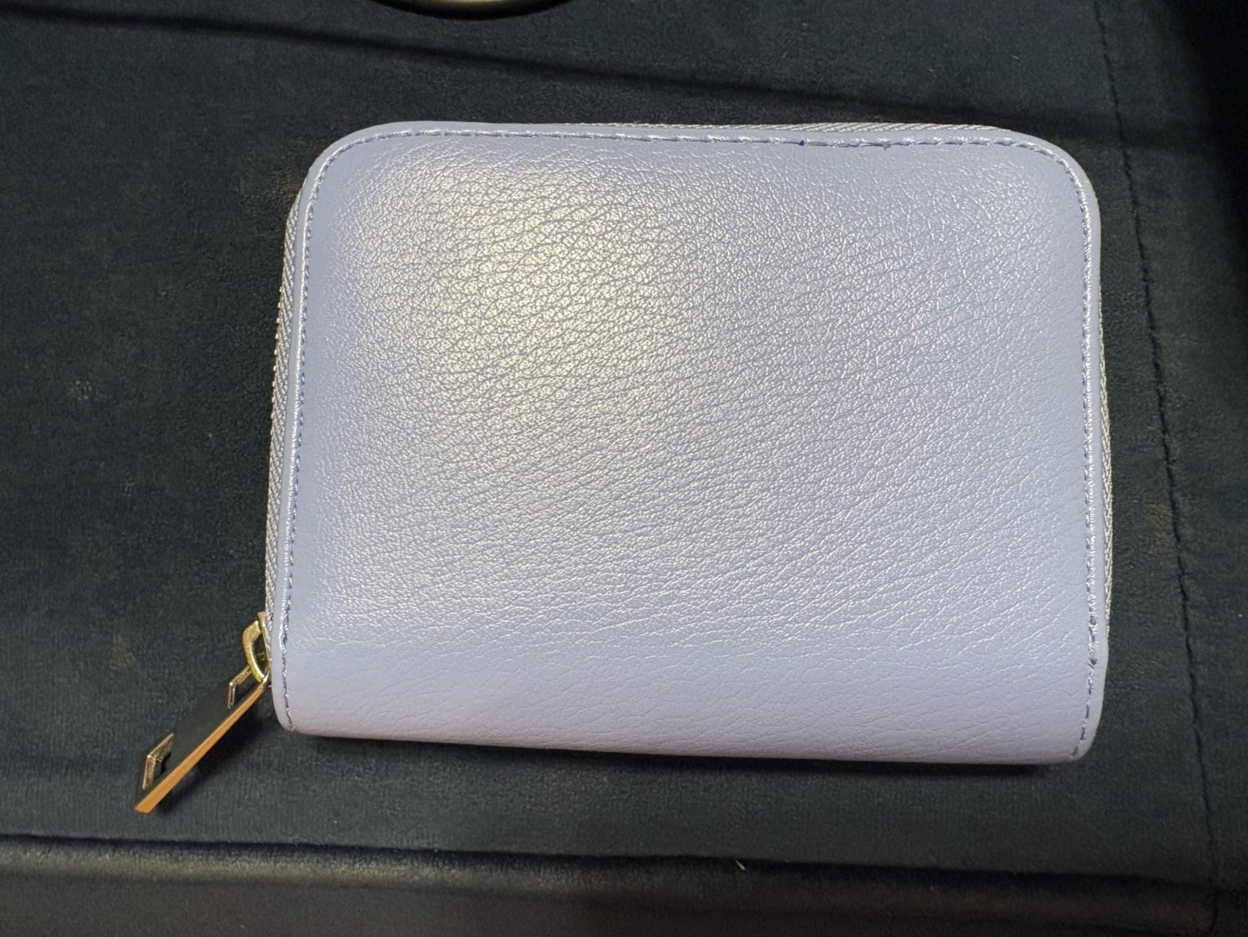 Target A New Day Periwinkle Zip Up Mini Card Wallet 3” x 2.5”