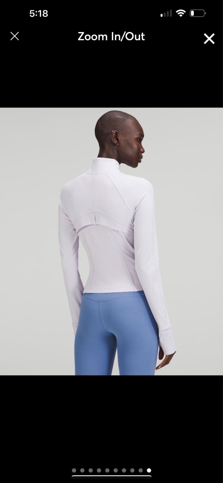 NWT Lululemon Define Cropped high quality Jacket Ribbed Faint Lavender Size 6