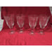 Libbey Sirrus Clear Water Goblets, Set of 4, Vintage Ribbed Stemware, 7.5 H