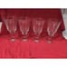 Libbey Sirrus Clear Water Goblets, Set of 4, Vintage Ribbed Stemware, 7.5 H