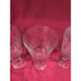 Libbey Sirrus Clear Water Goblets, Set of 4, Vintage Ribbed Stemware, 7.5 H