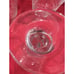 Libbey Sirrus Clear Water Goblets, Set of 4, Vintage Ribbed Stemware, 7.5 H
