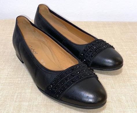 Gabor leather flat shoes