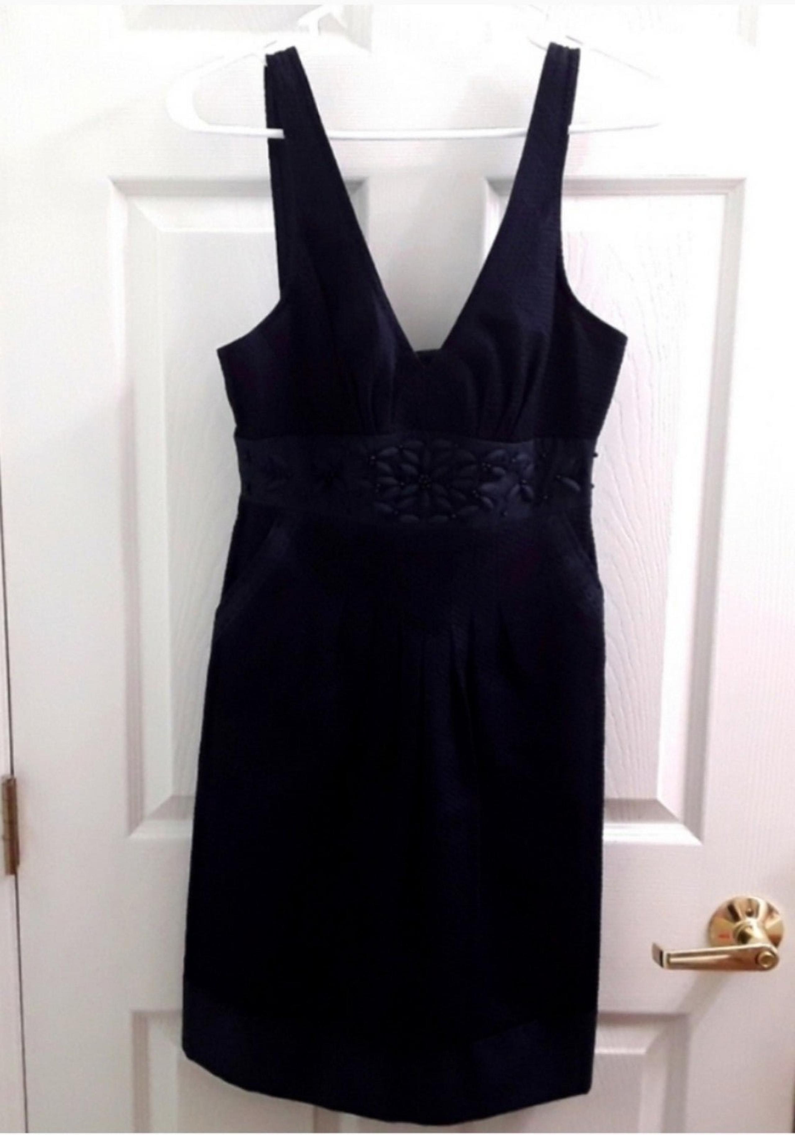 Rebecca Taylor Navy Sleeveless Sheath Dress Women's Size 4