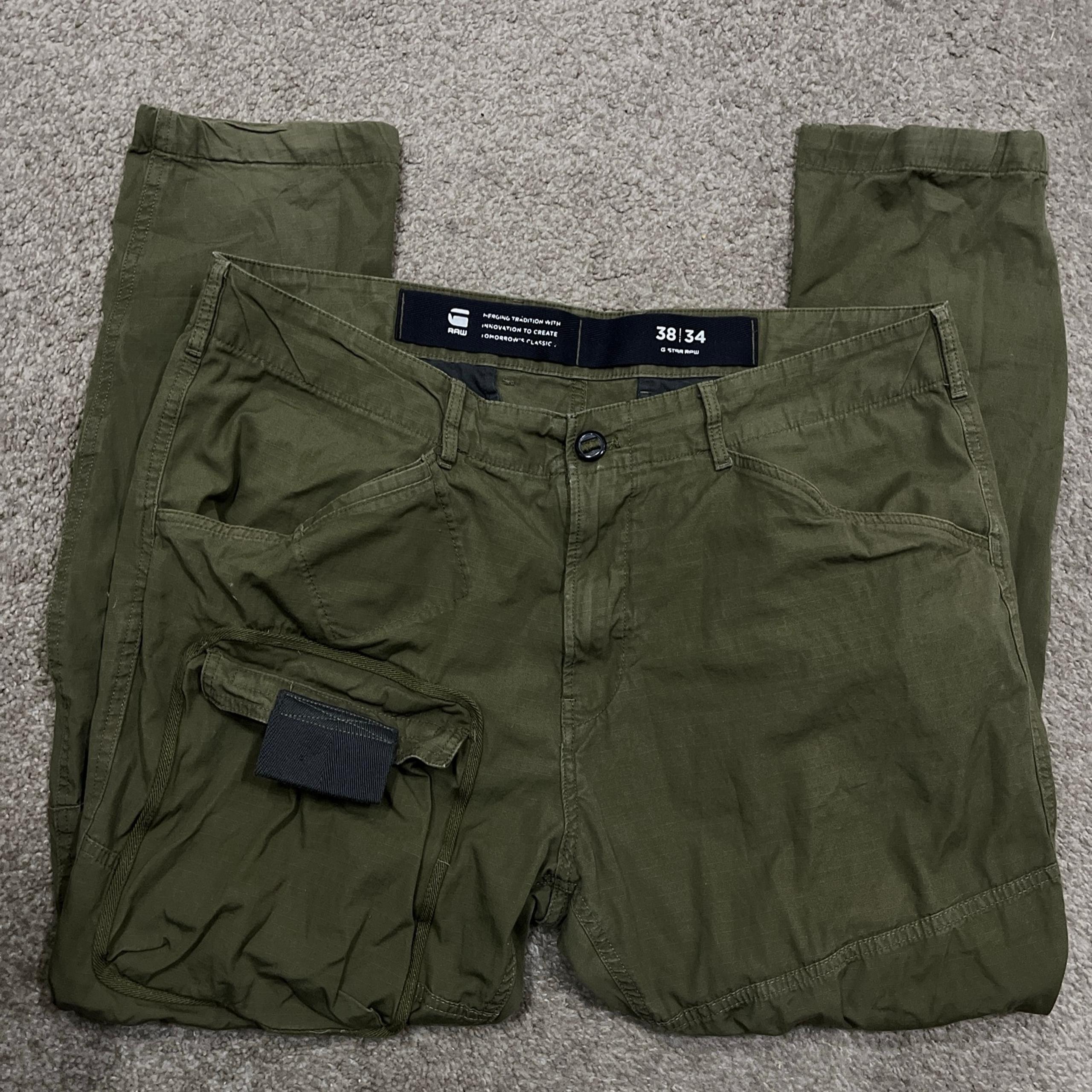 G Star Raw 3D Regular Tapered Cargo Pants Size 38x34 (Actual 40x30)