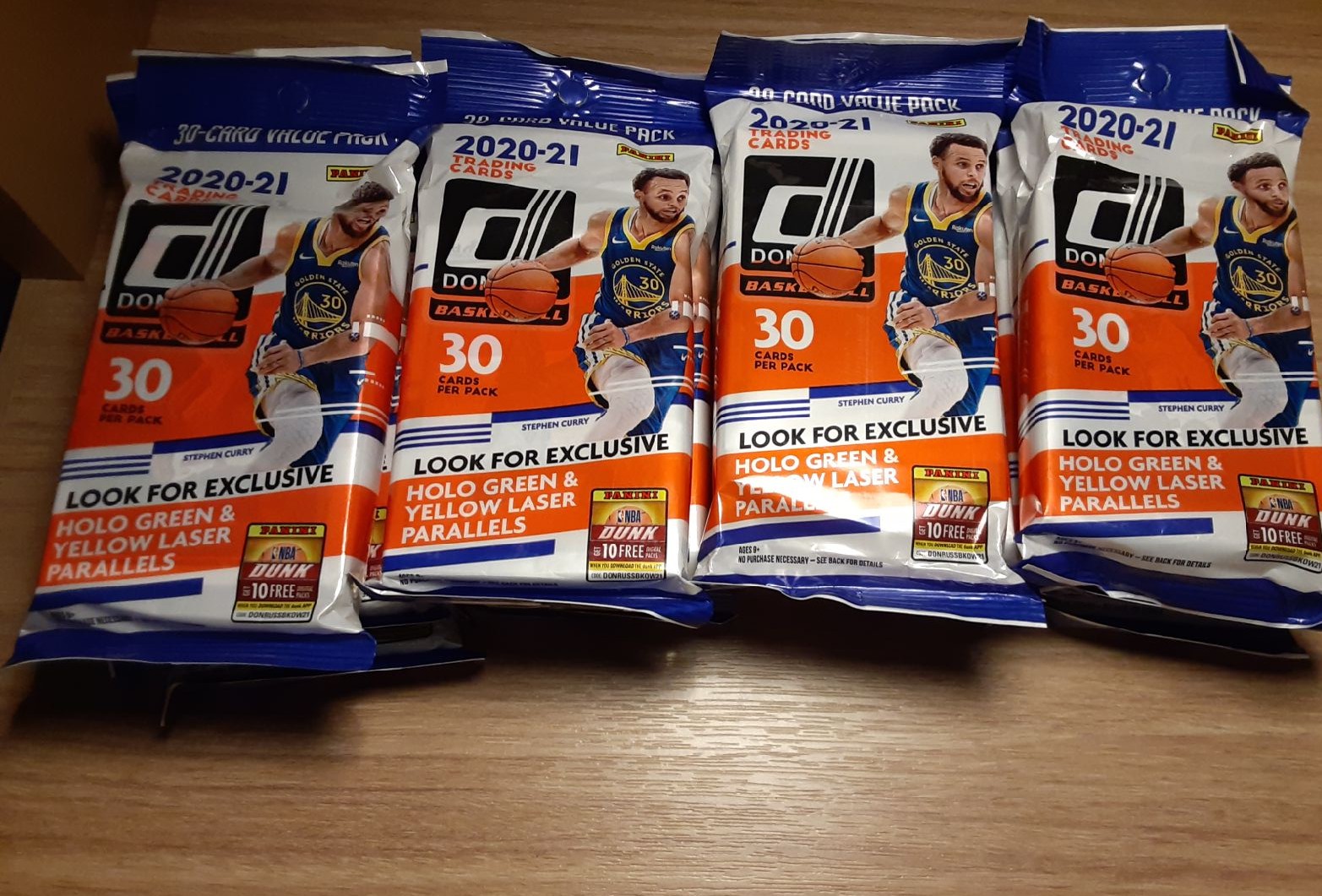 donruss basketball 2020 21 30 cards per