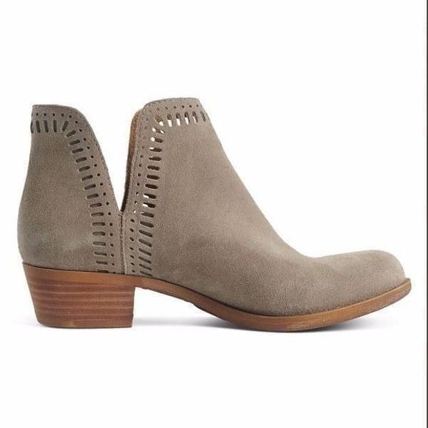 Lucky Brand Women’s LP Francee Suede Cut Out Ankle Boot 8.5