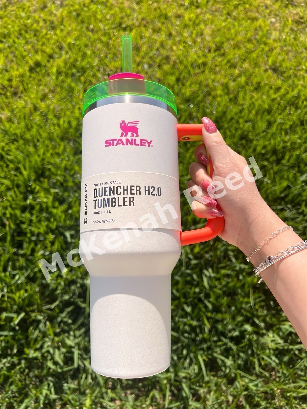 stanley neon white 40oz