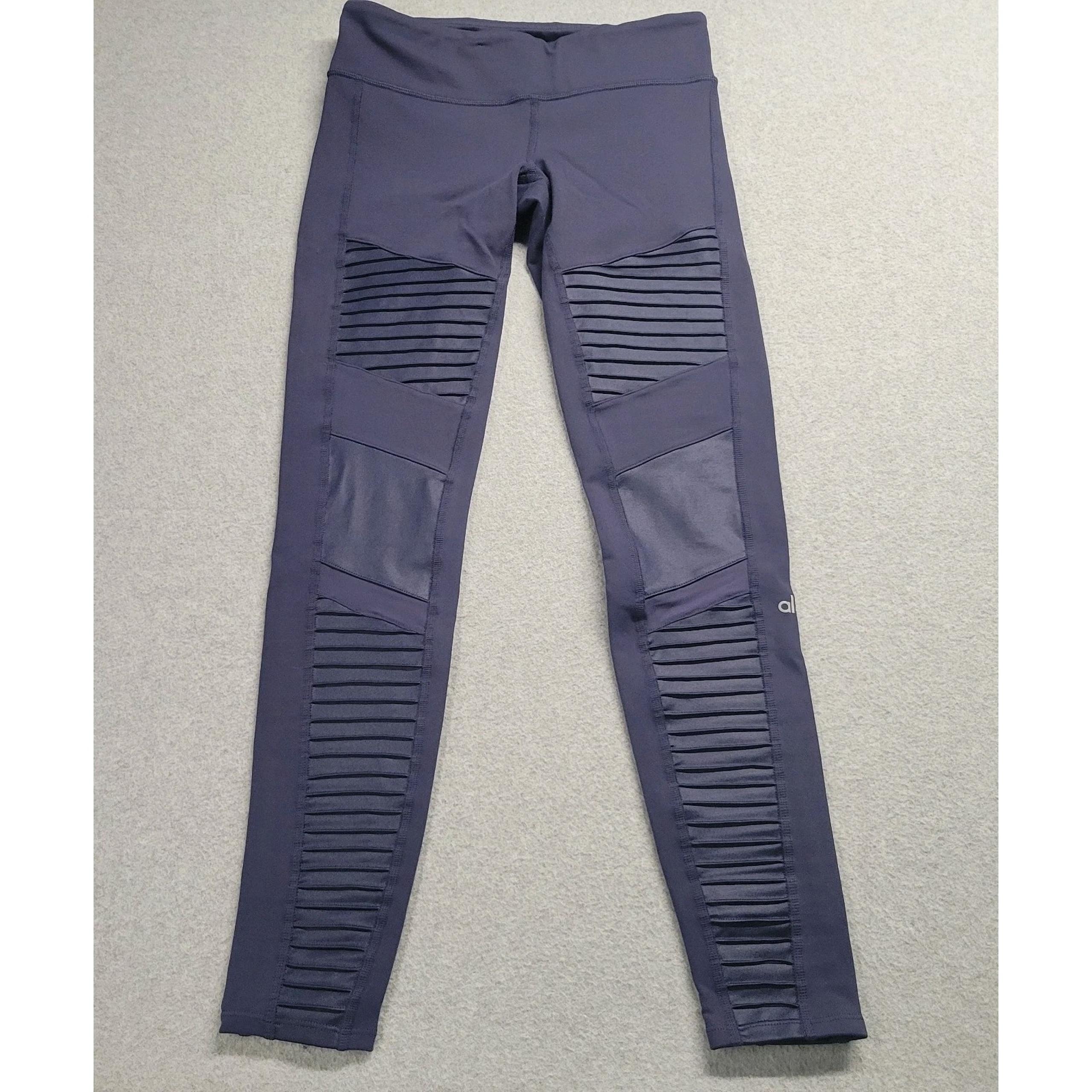 Alo Womens S Athletic Pants Leggings Inside Key Pockets Stretch Athletic Fit