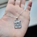 New Solid 925 Sterling Silver Torah Scroll Star of David Necklace