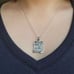 New Solid 925 Sterling Silver Torah Scroll Star of David Necklace