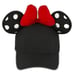 Disney Adult Minnie Mouse Black & Red Polka Dot Ears Baseball Cap Hat