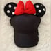 Disney Adult Minnie Mouse Black & Red Polka Dot Ears Baseball Cap Hat