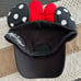 Disney Adult Minnie Mouse Black & Red Polka Dot Ears Baseball Cap Hat