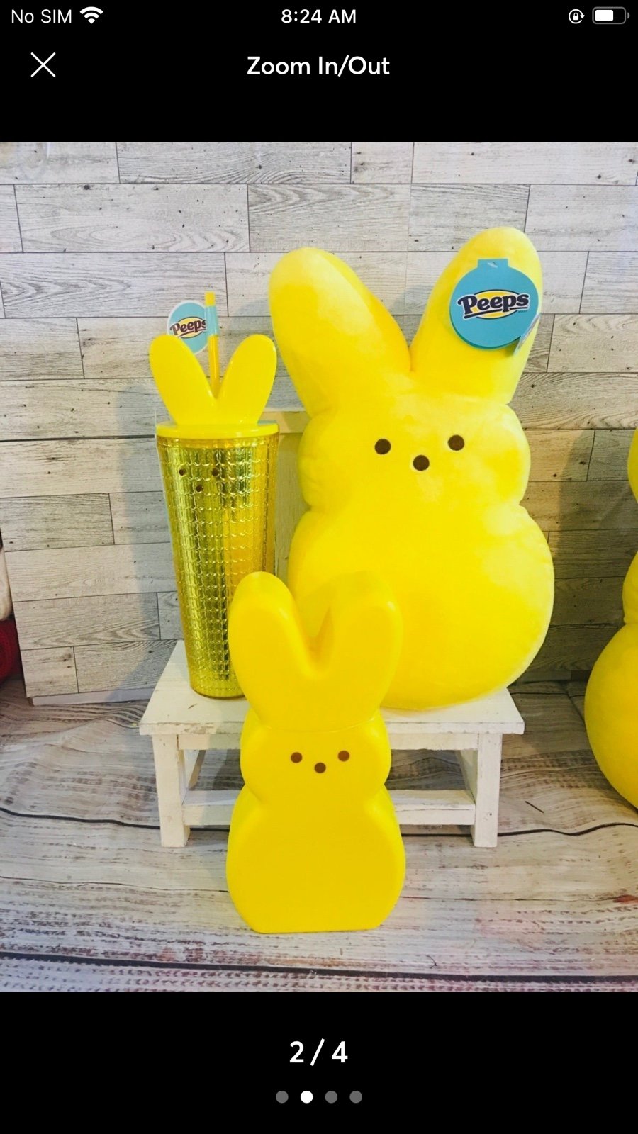 Yellow Peeps Easter Bunny set