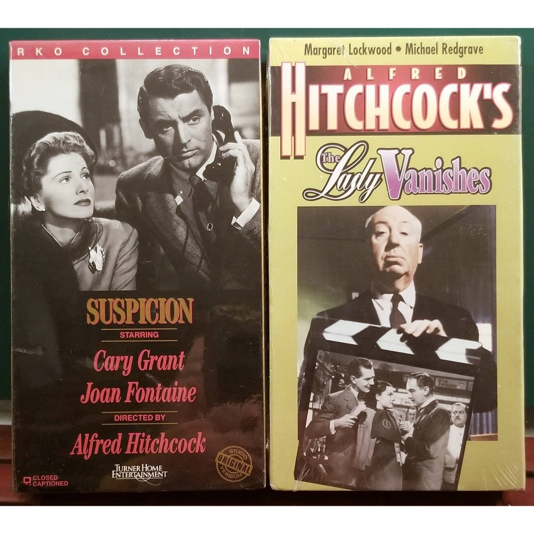 Alfred Hitchcock: Suspicion & The Lady Vanishes 2 Sealed VHS Tapes