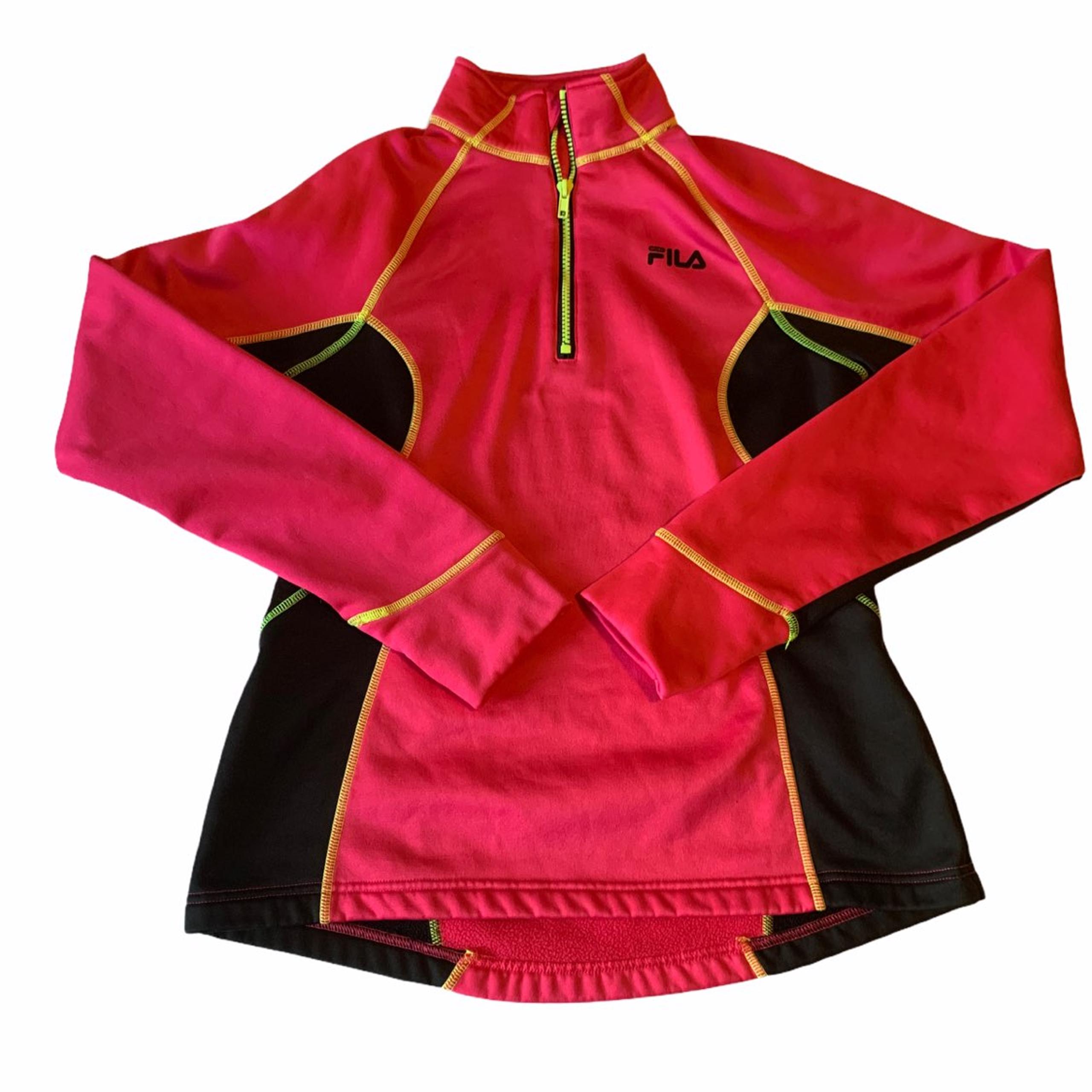 FILA Long Sleeve Activewear 1/4Zip Shirt