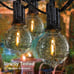 2 Pack 25FT Outdoor String Lights, Globe Patio Lights with 12+1 LED G40 Plastic