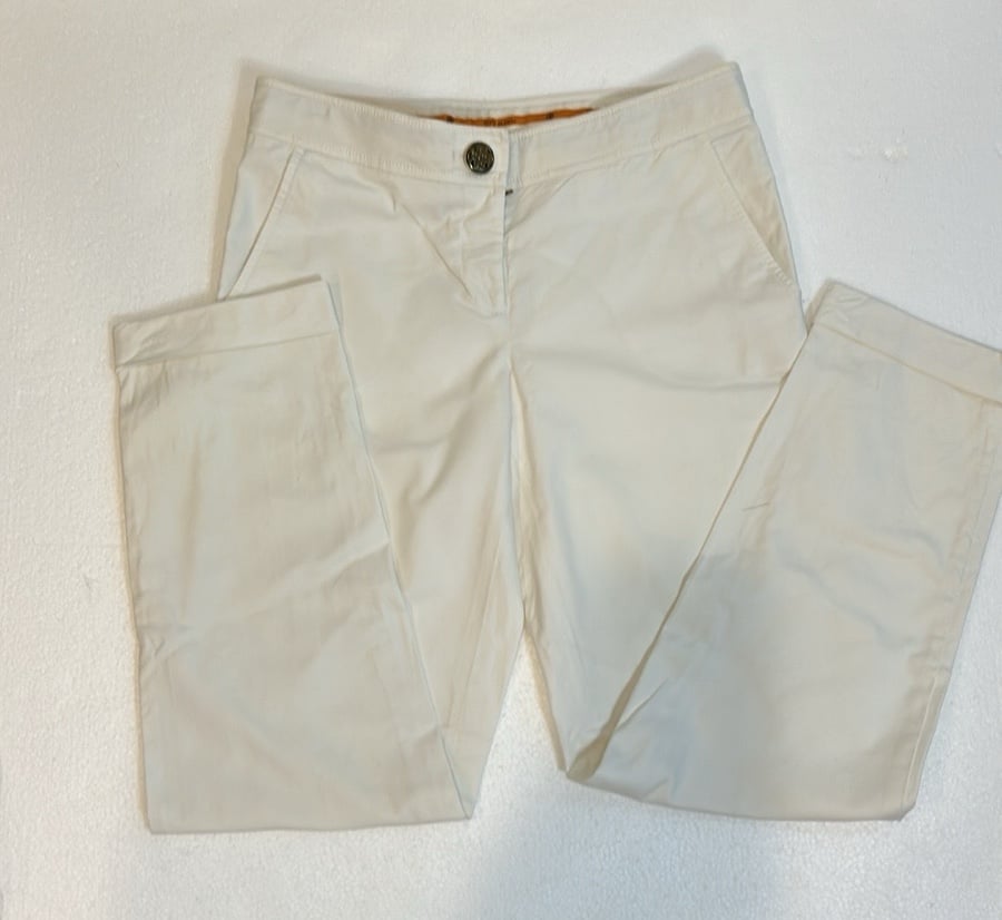 Tory Burch beige flat front pants 4 Style 20081212