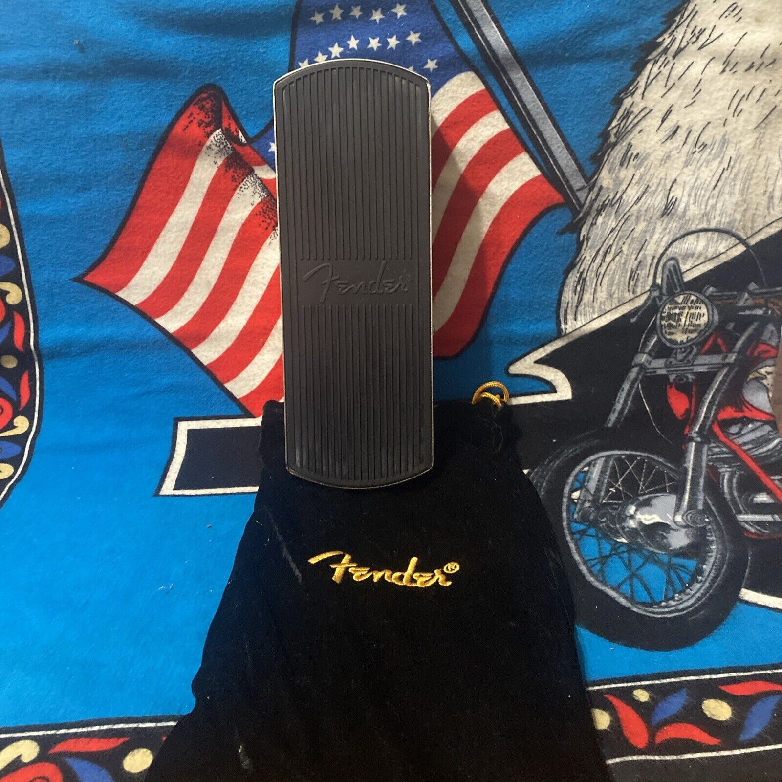 Fender PR726 Chrome RI Volume Pedal Guitar Steel W/ Bag Clean Working