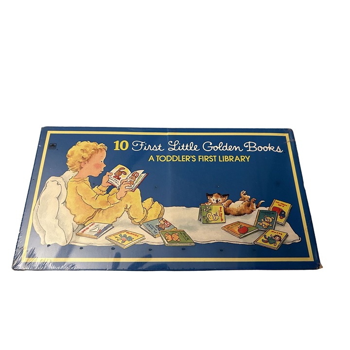 Vintage 10 First Little Golden Books Toddler's First Library (1981) SEALED