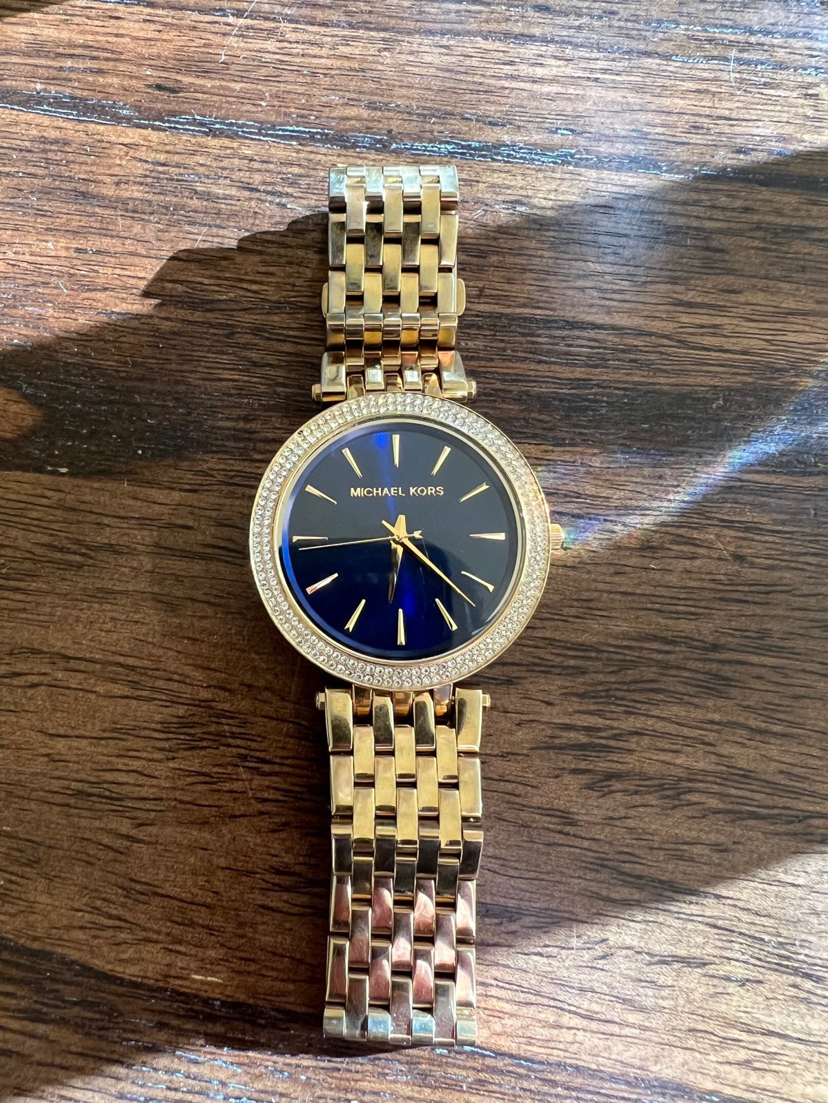 Michael Kors Darci Gold Watch with Navy Face