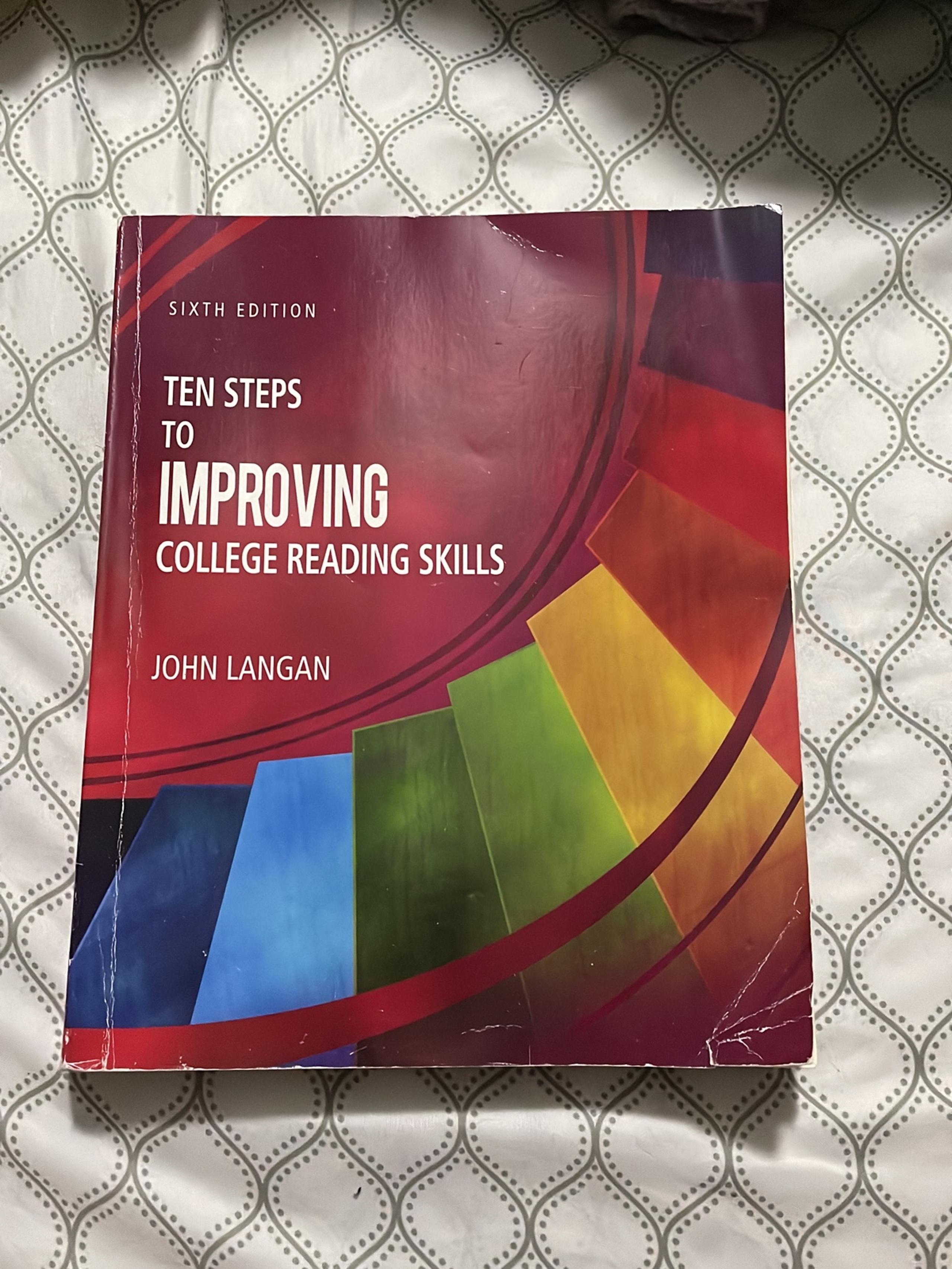 Ten Steps To Improve College Reading Skills