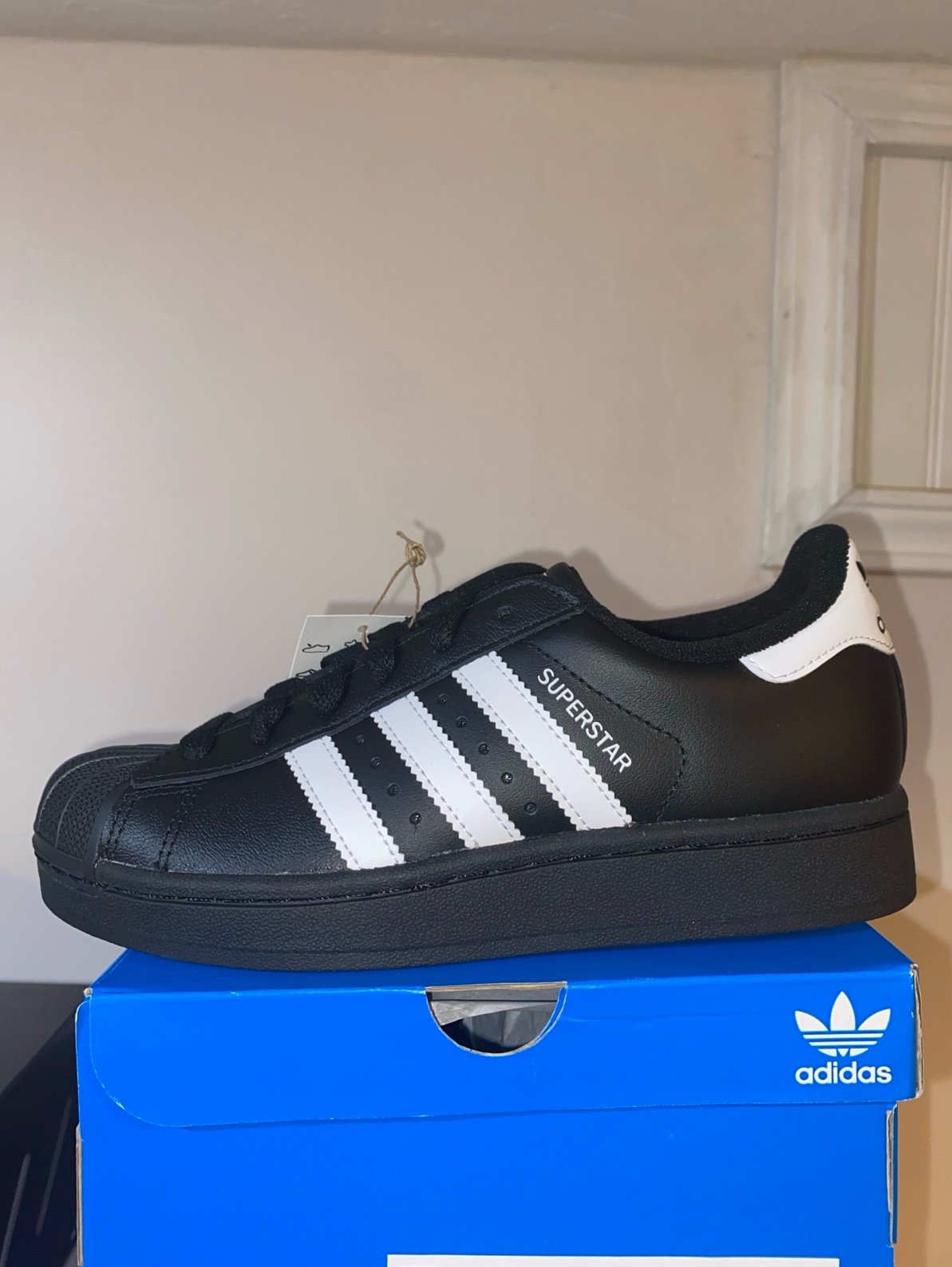 NEW Adidas superstar II GS “Black” Sizes 4-7