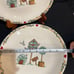 Thomson pottery VTG birdhouse DINNER PLATES set of 4