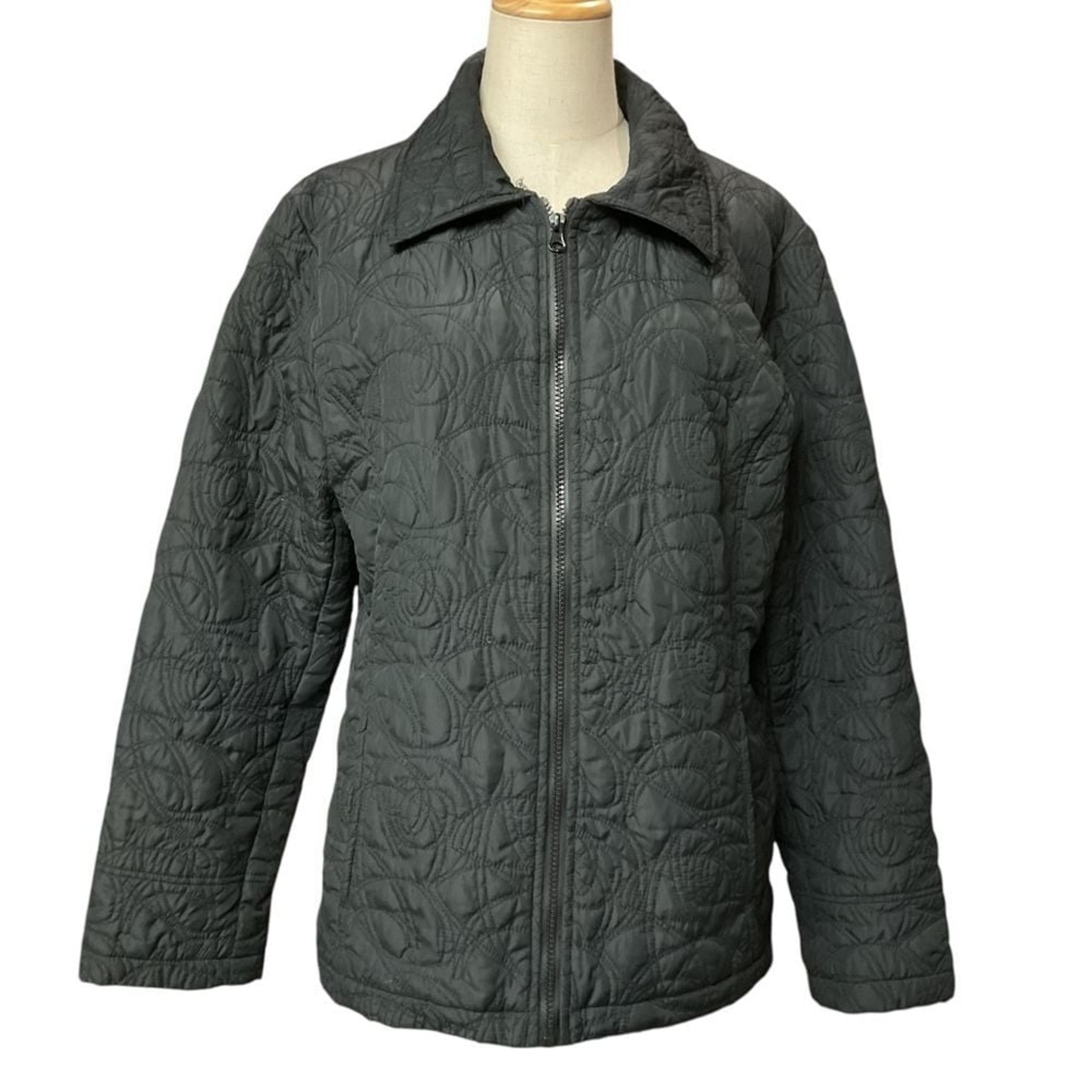 Weather Tamer Women's Quilted Zip-Up Puffer Jacket Gray Size L Outerwear