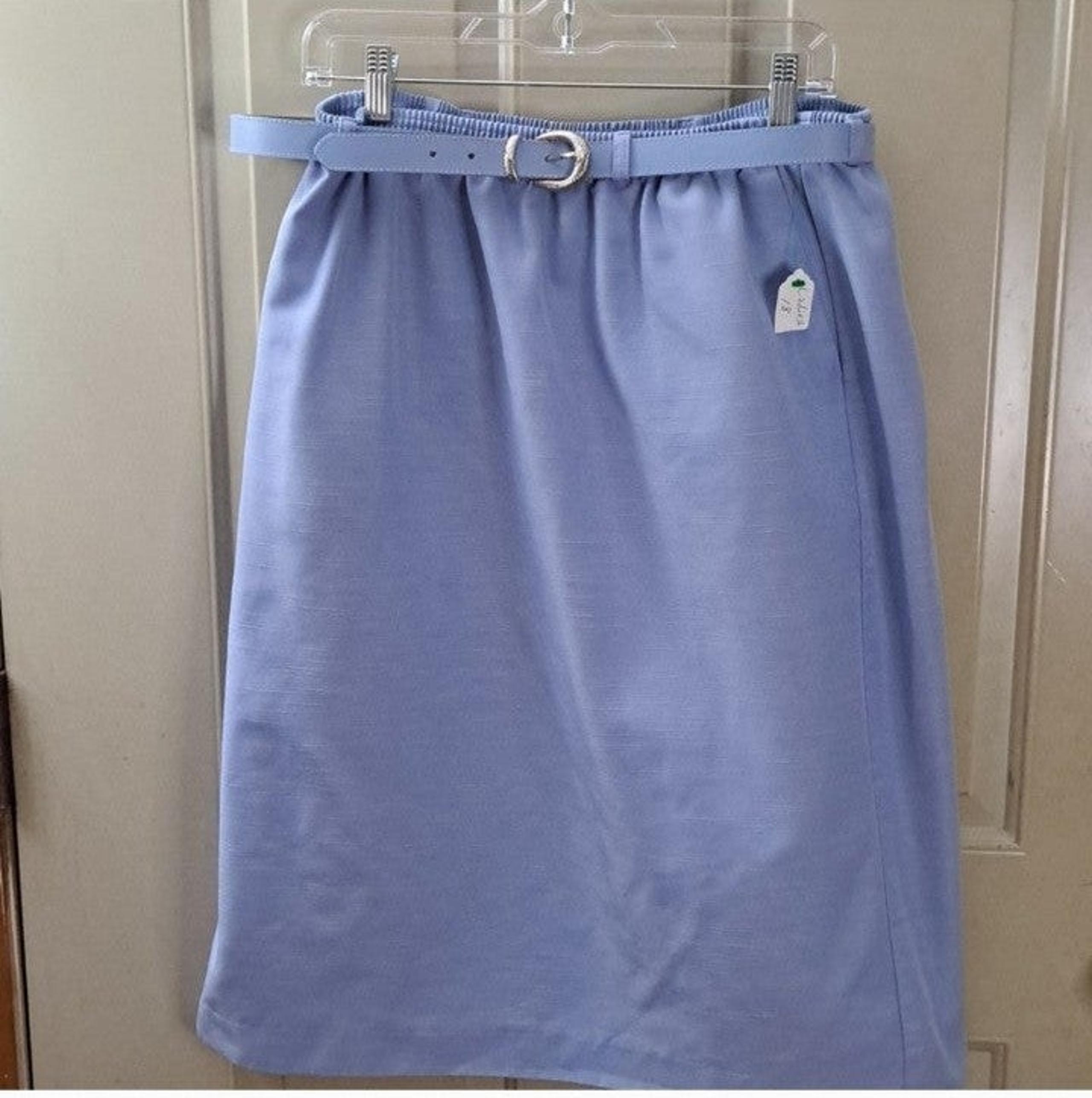 Alfred Dunner Blue Vintage A-line Skirt