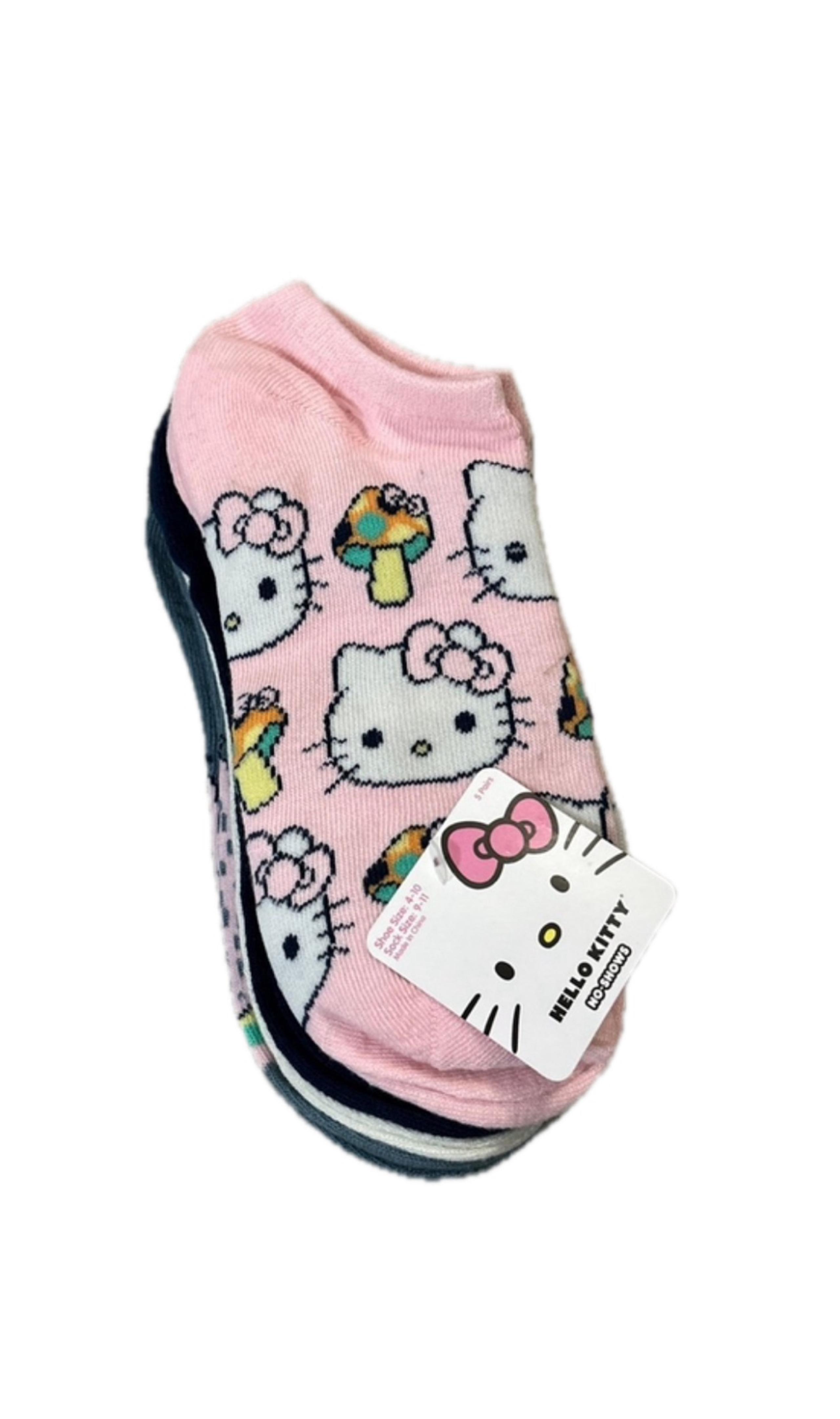 Hello Kitty Sario Womens socks 5 Pairs no show Socks Size 4-10 New