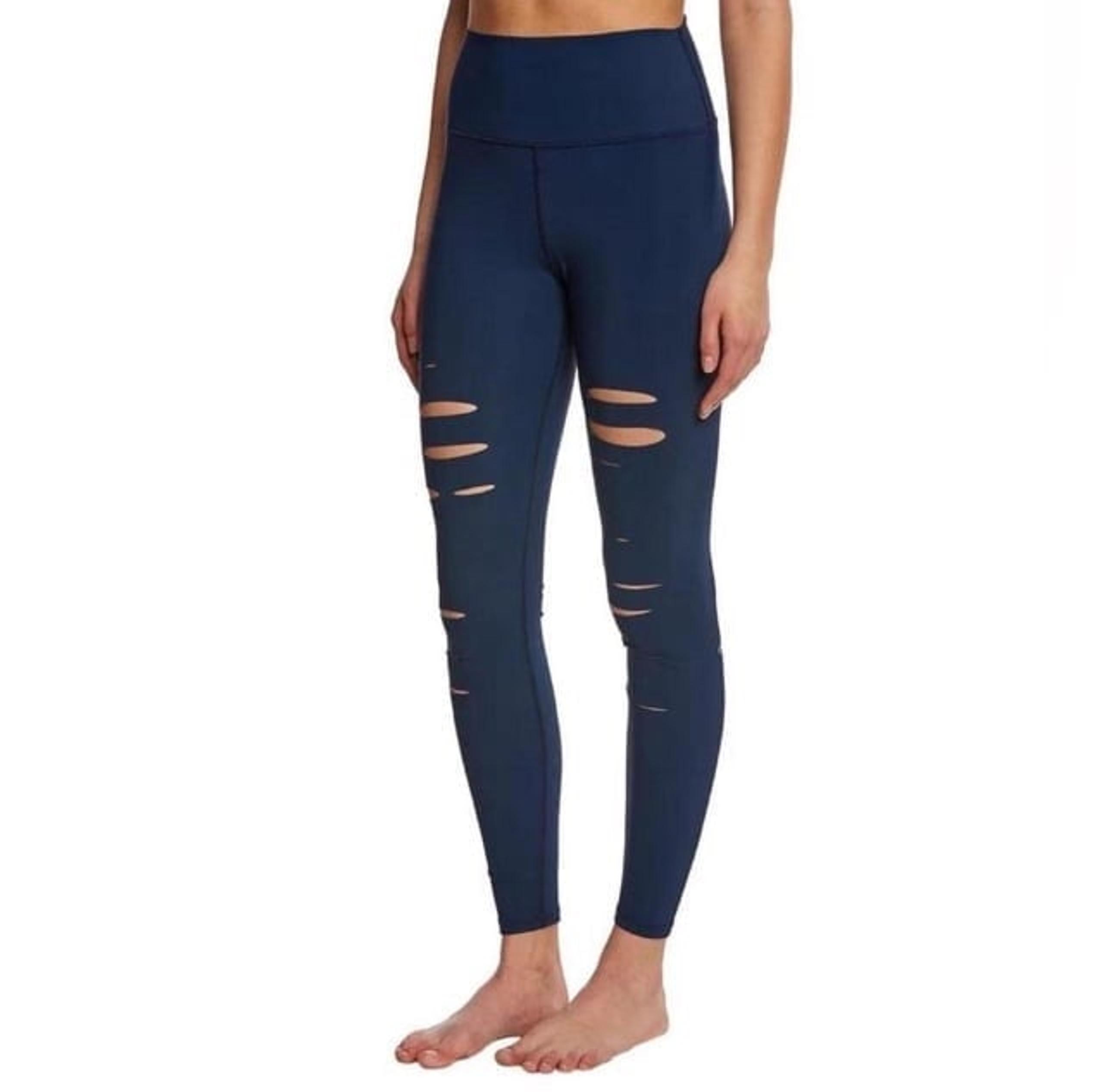 alo Yoga Leggings Ripped Warrior | XS