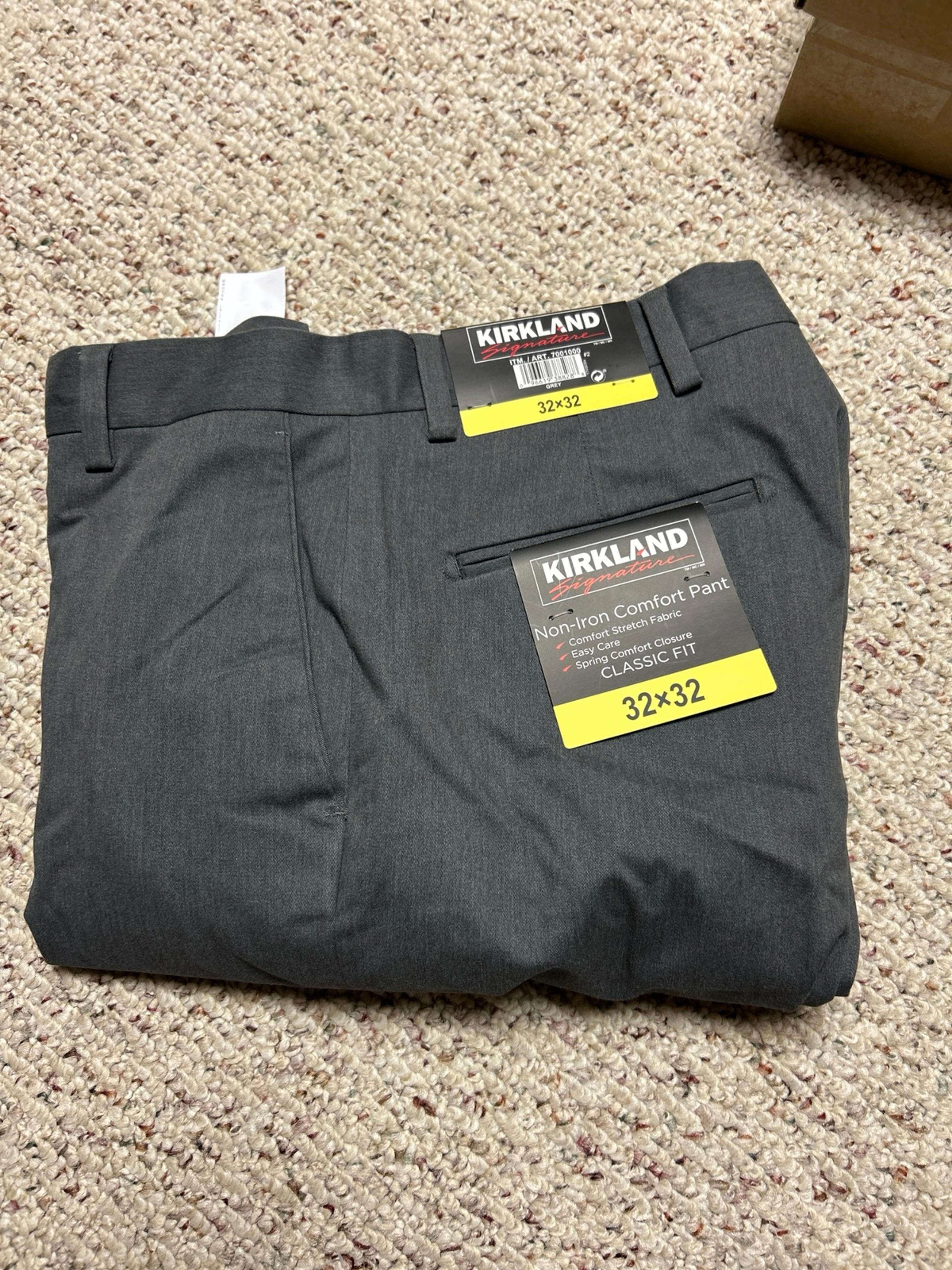 kirkland signature men’s non-iron comfort pants