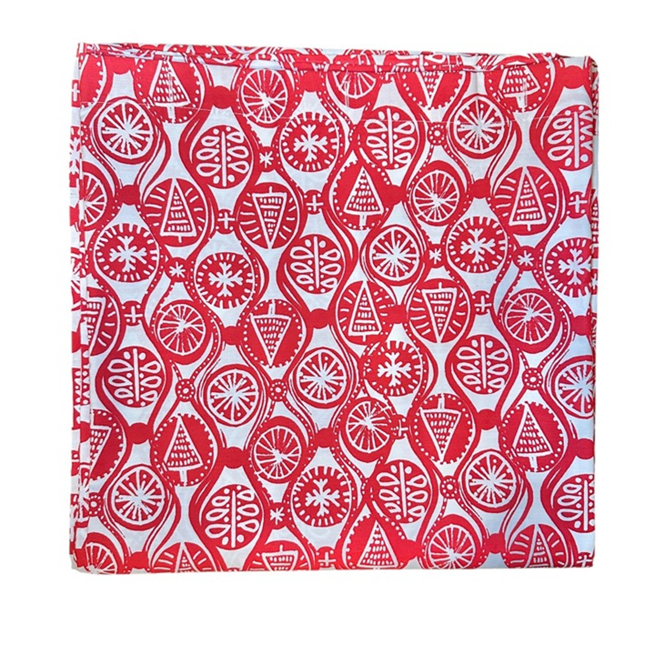 Threshold Shower Curtain Holiday Red White Graphic Standard Size 72x72 Christmas