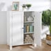 NEW Modern White Bathroom Storage Cabinet with Double Door & Adjustable Shelf