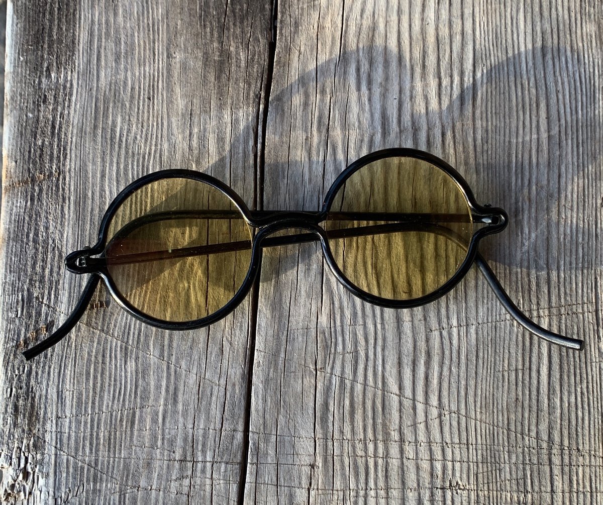 Round Retro Black Eyeglasses
