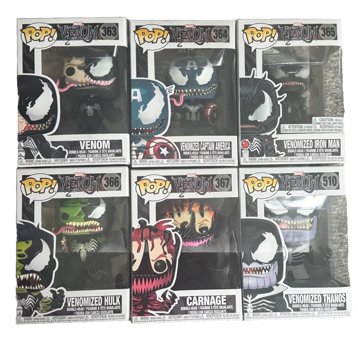 FunkoPop Venom Lot Of 6 NEW Funkos