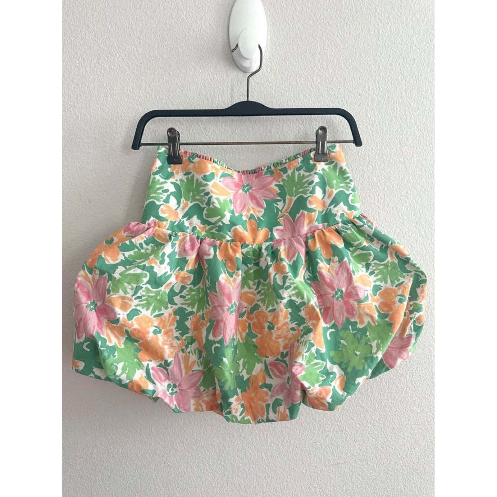 Alsey Women’s Floral Dainty Colorful Feminine Bubble Skirt Sz S