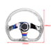 NEW JDM Universal 6-Hole 326mm Vip Clear Crystal Bubble Neo Spoke Steering Wheel