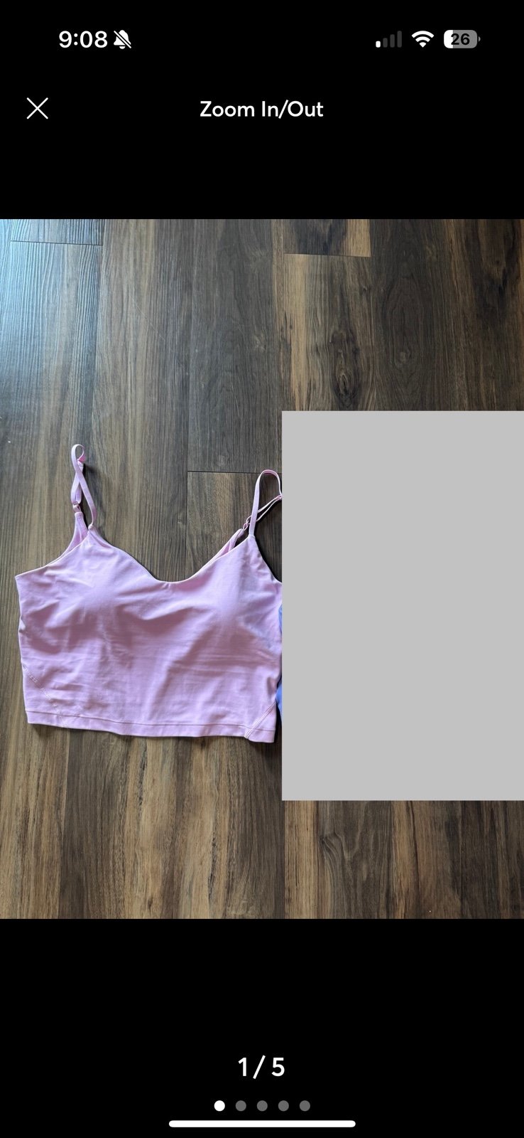 Lululemon align tank size 12 cami strap vita pink