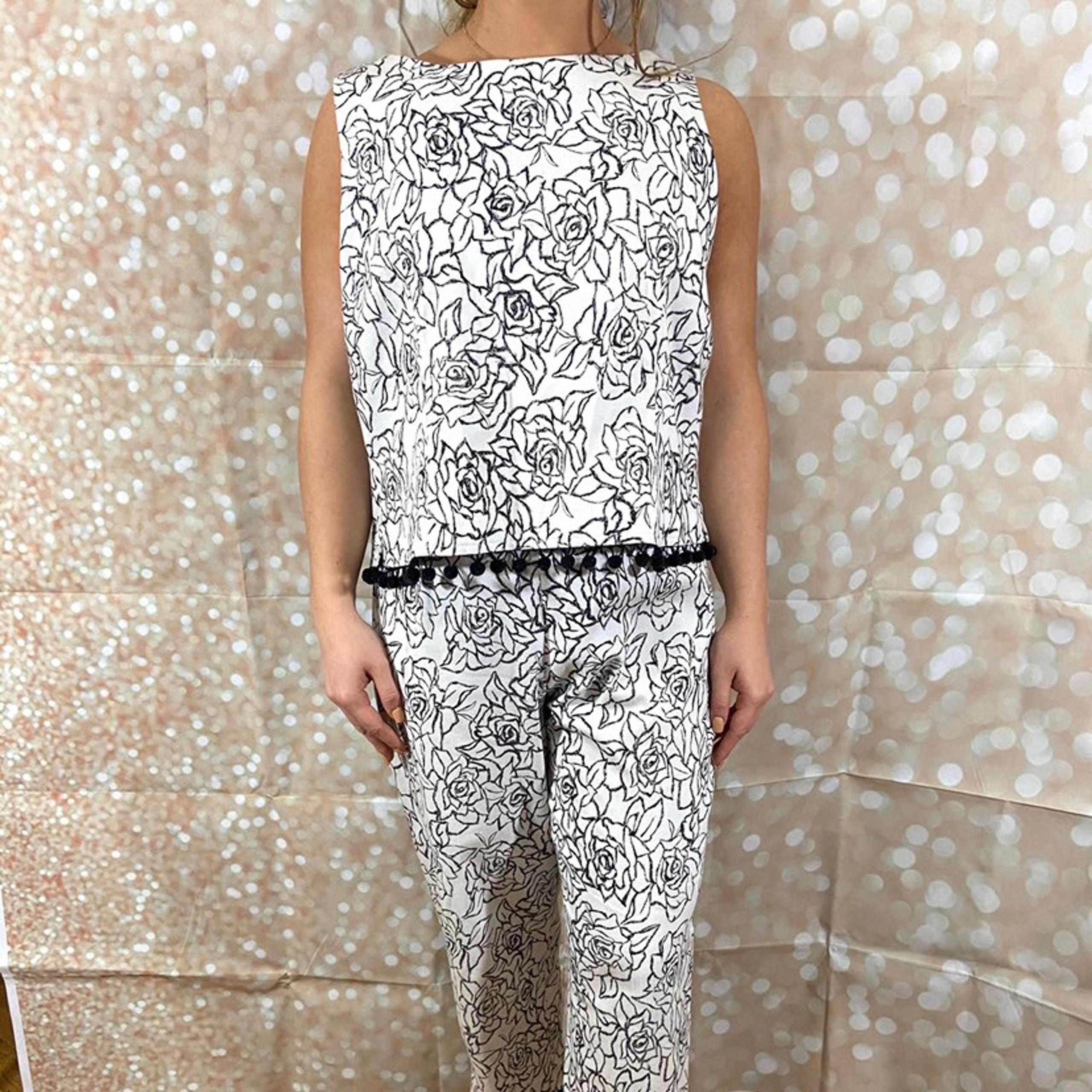 Vintage Pom Pom Capri Set