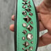 Crazy Rebel Custom leather DOG COLLAR - Mint to Be / Originally 330 / Used 1x