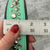 Crazy Rebel Custom leather DOG COLLAR - Mint to Be / Originally 330 / Used 1x